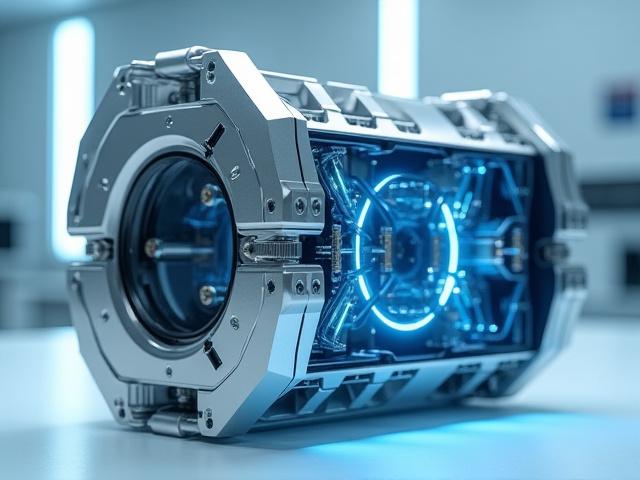 Complex custom metal enclosure for a quantum computing research apparatus, showcasing precise fabrication and integrated components.