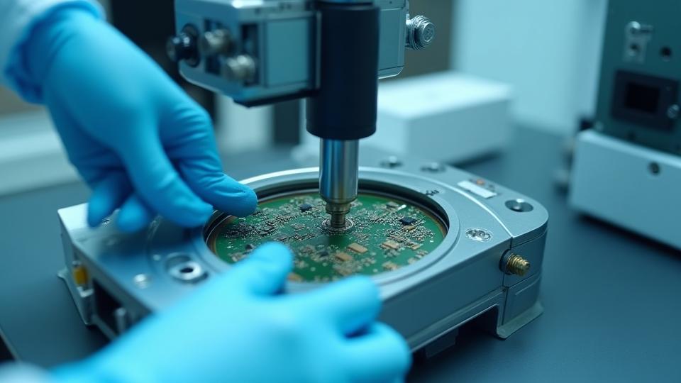 High-tech device being integrated into a metal casing